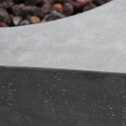 Elementi Metropolis 56-Inch Rectangular Concrete Natural Gas Fire Pit Table – Gray