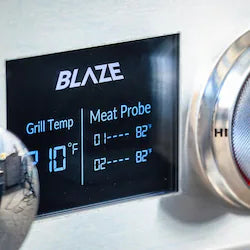 Blaze LTE PRO 32-Inch 4-Burner Built-In Natural Gas Grill with Digital Temperature Screen & Rotisserie – BLZ-4LTEPRO-NG