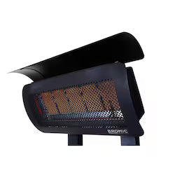 Bromic Heating Tungsten Smart-Heat 38,500 BTU Freestanding Propane Patio Heater – Portable Outdoor Infrared Heater (BH0510001)