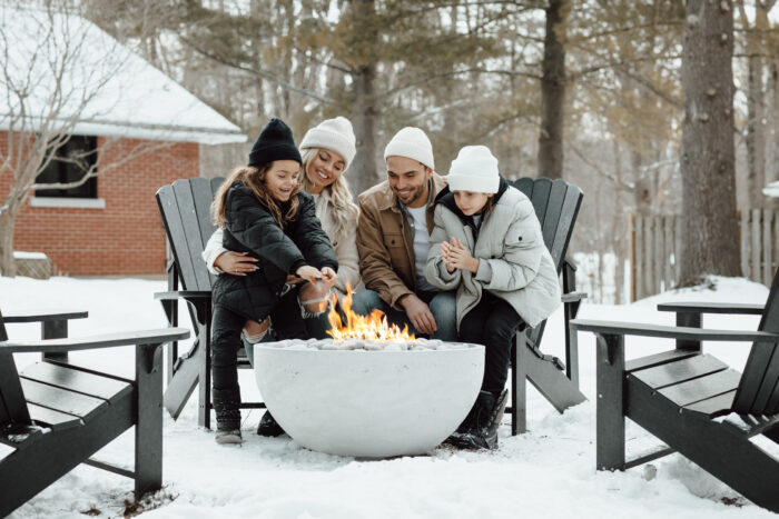 HPC FIRE Serenade Lightweight Concrete Fire Pit by Dekko – Modern Outdoor Elegance Meets Lasting Performance