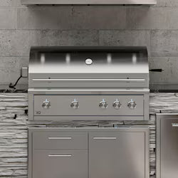 XO Pro-Grade 42-Inch 4 Burner Built-In Natural Gas Grill with Rotisserie Burner – XOGRILL42N
