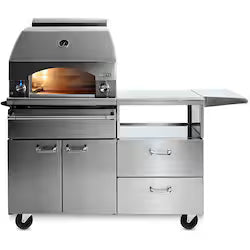 Lynx Professional Napoli 30-Inch Natural Gas Outdoor Pizza Oven with Mobile Kitchen Cart (LPZAF-NG)