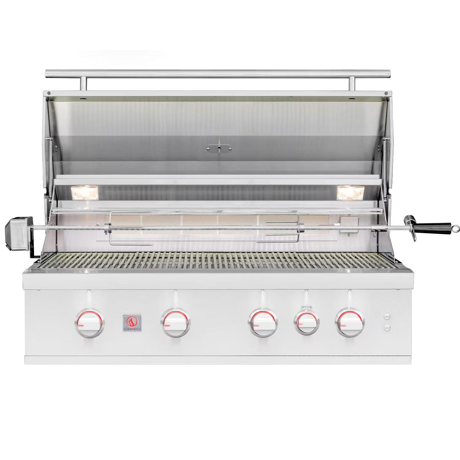 Summerset TRL Pro 40-Inch 4-Burner Built-In Natural Gas Grill with Rear Infrared Burner & Rotisserie Kit – TRLPRO40