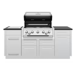 Broil King Imperial S 590i 5-Burner Natural Gas Grill Center with Rotisserie & Side Burner – Stainless Steel – 896847