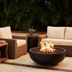Blaze Propane Fire Bowl Outdoor Concrete Fire Pit