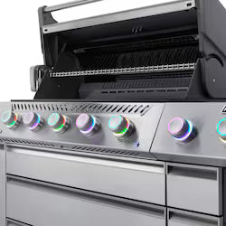 Napoleon Prestige PRO 665 Elite 5-Burner Propane Grill with Smart Technology & Electric Smoker Box – PRO665VXRSIBPSS