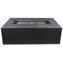 Blaze 60-Inch Rectangular Concrete Fire Pit Table – Natural Gas | Phantom Finish