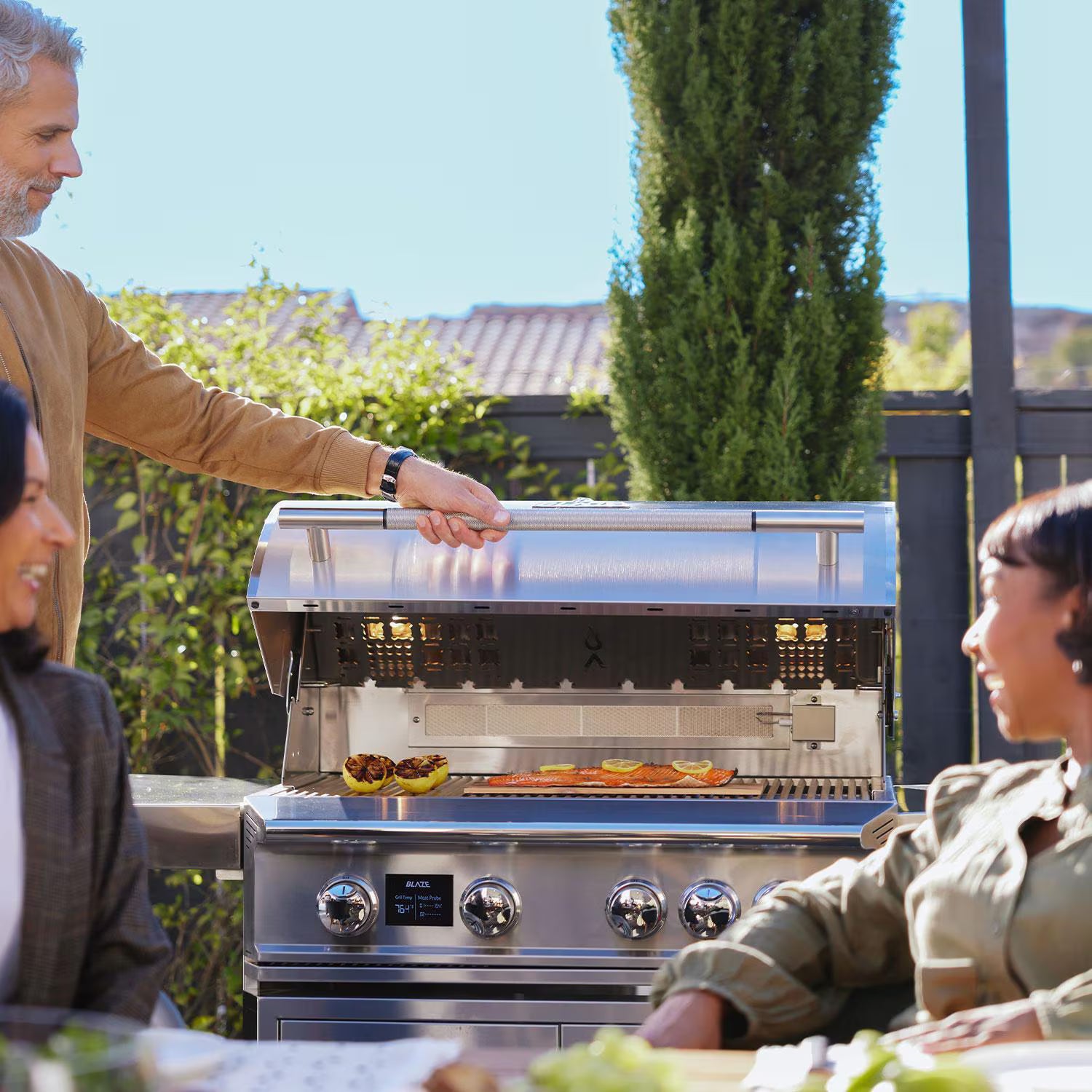 Blaze LTE PRO 32-Inch 4-Burner Natural Gas Grill with Digital Temperature Display & Rotisserie