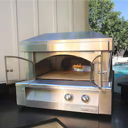 Alfresco 30-Inch Freestanding Countertop Natural Gas Outdoor Pizza Oven Plus – Light Green (AXE-PZA-NG-S6027)