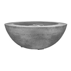 Prism Hardscapes Moderno 6 39-Inch Round Propane Fire Bowl – Pewter Finish