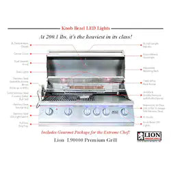 Lion L90000 40-Inch Built-In Natural Gas Grill – Premium Outdoor Cooking Performance