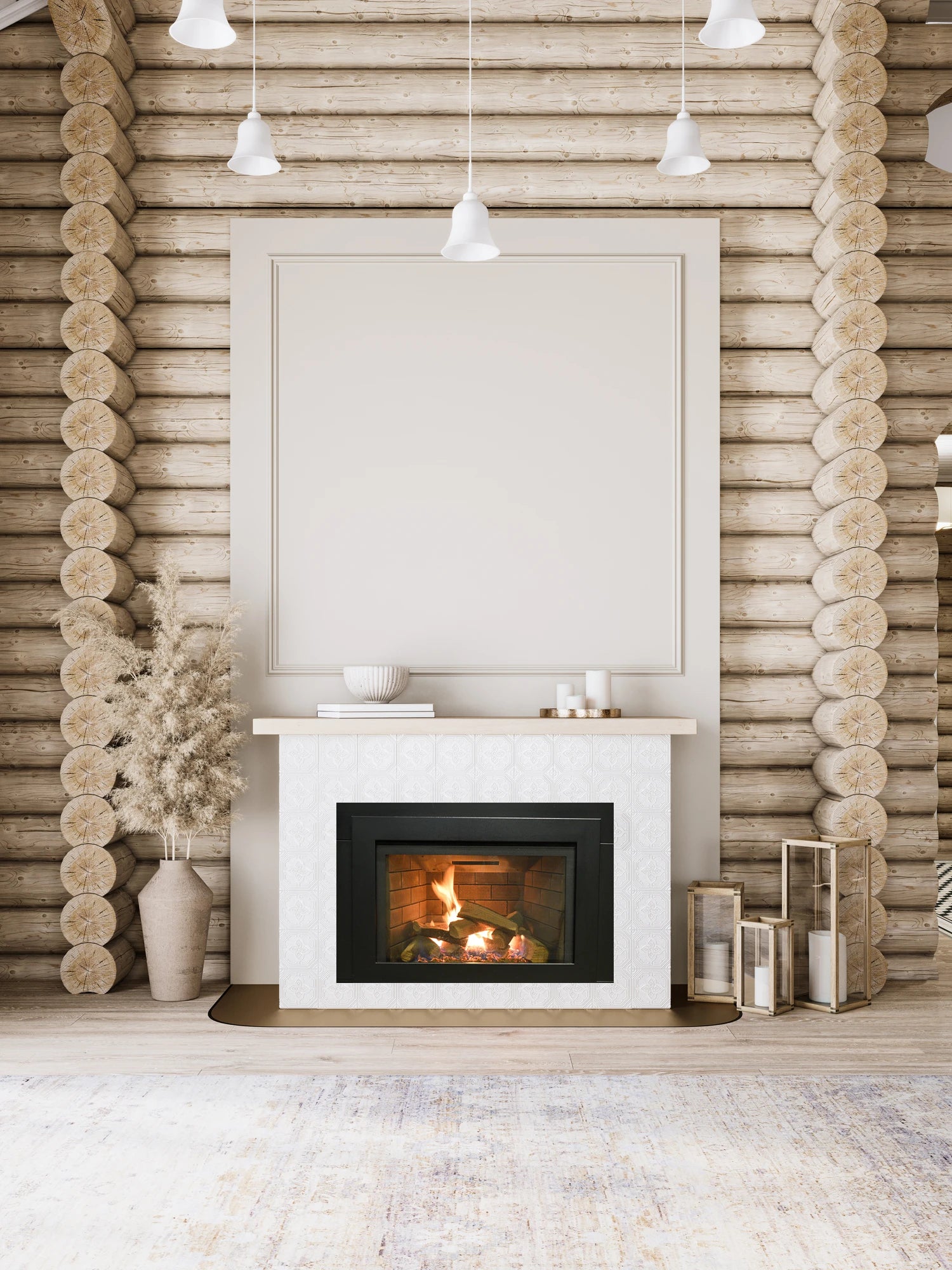 Sierra Flame Abbot 30 Gas Insert – Contemporary Direct Vent Fireplace Insert