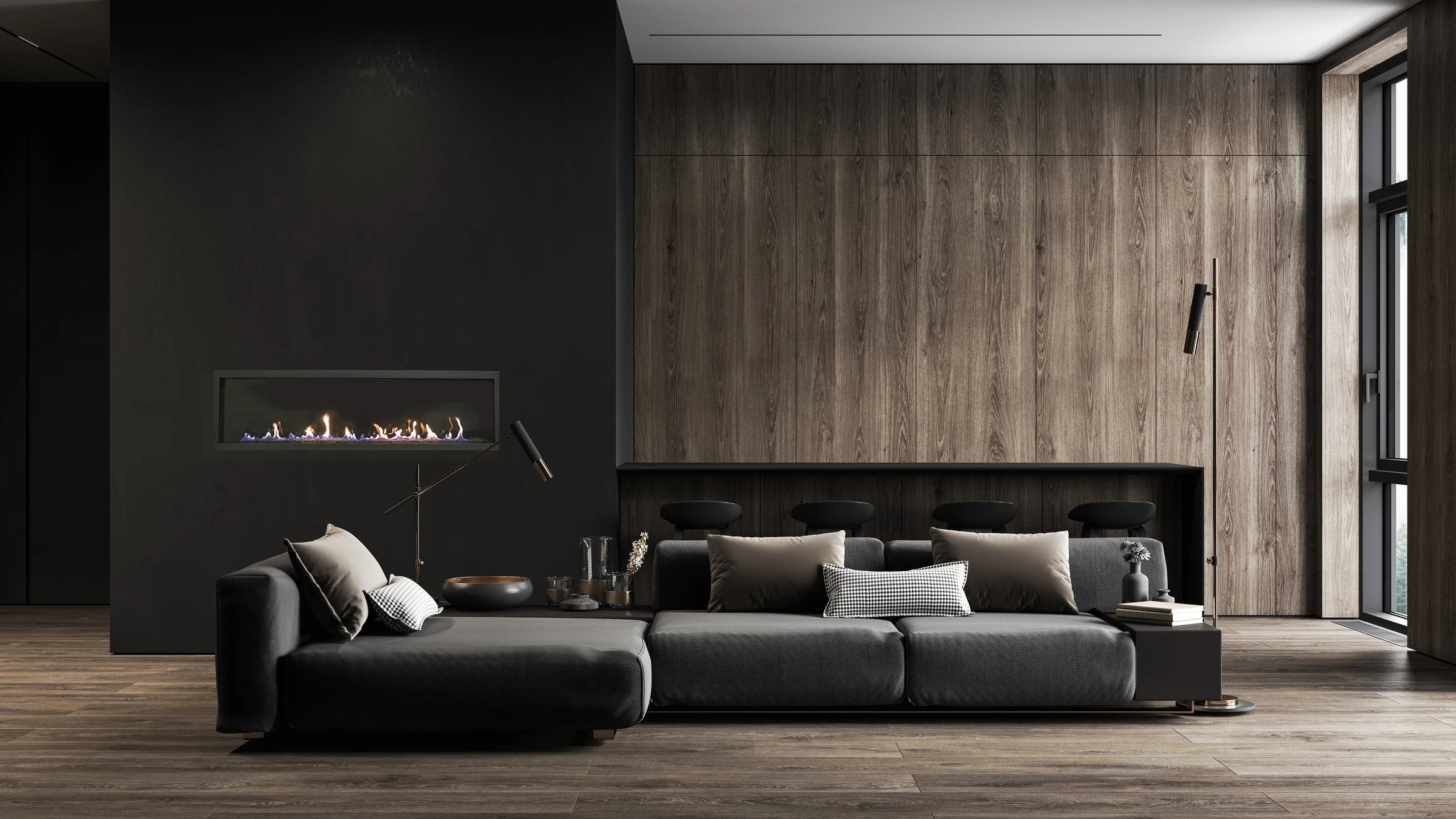 Sierra Flame Austin 65L Linear Gas Fireplace