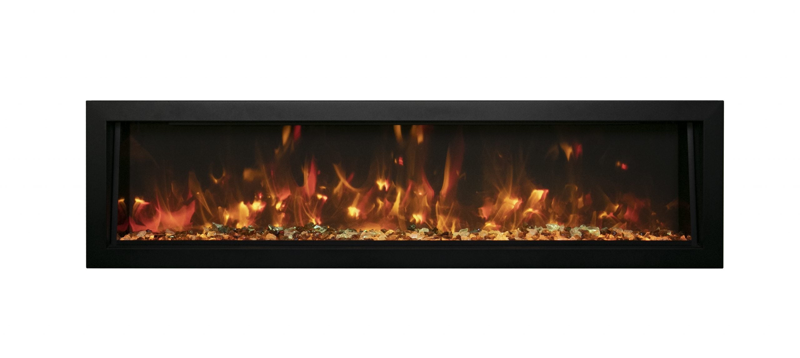BI-DEEP Smart Electric Fireplace – Built-in only with black steel surround