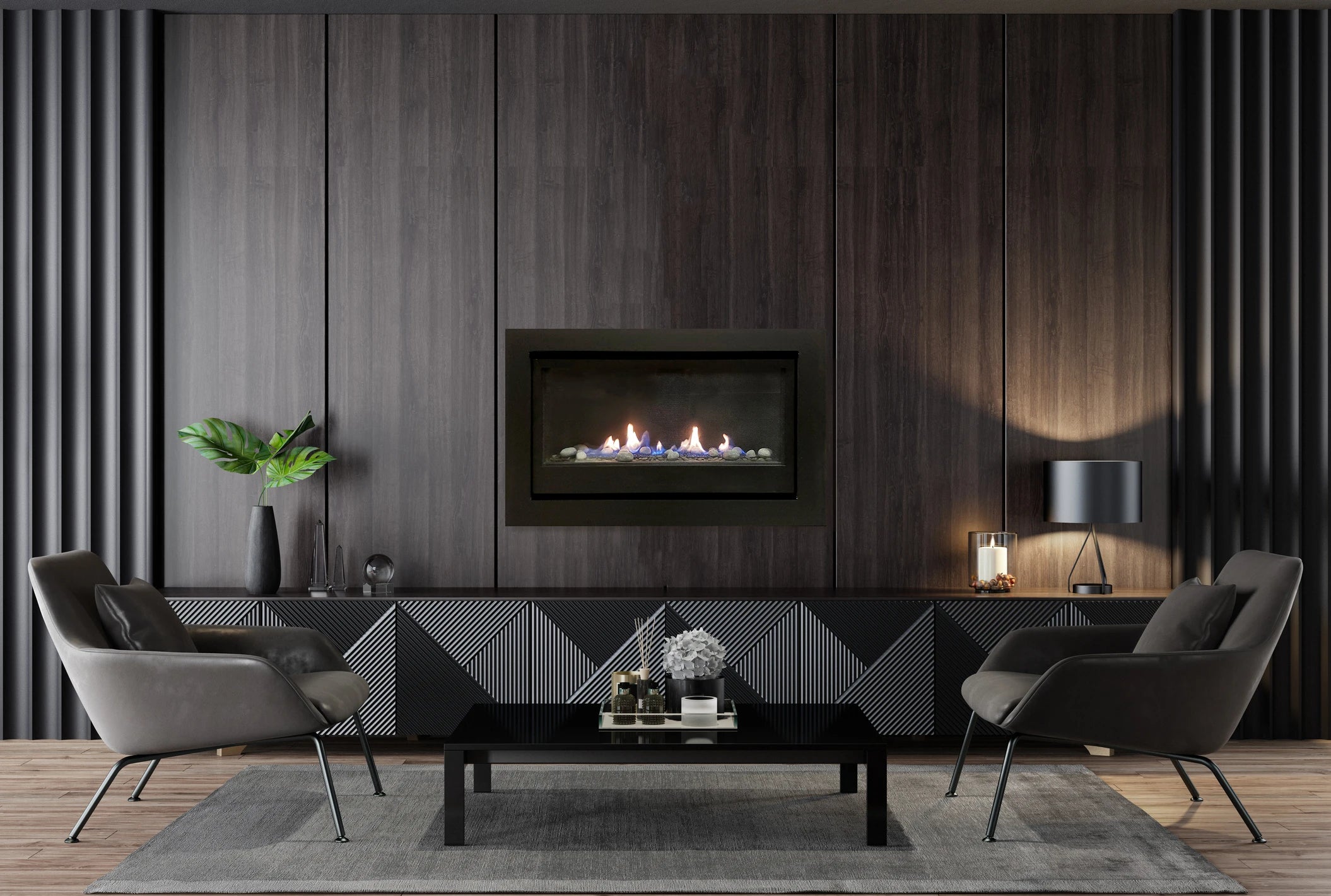 Sierra Flame Boston 36 Builder Linear Gas Fireplace