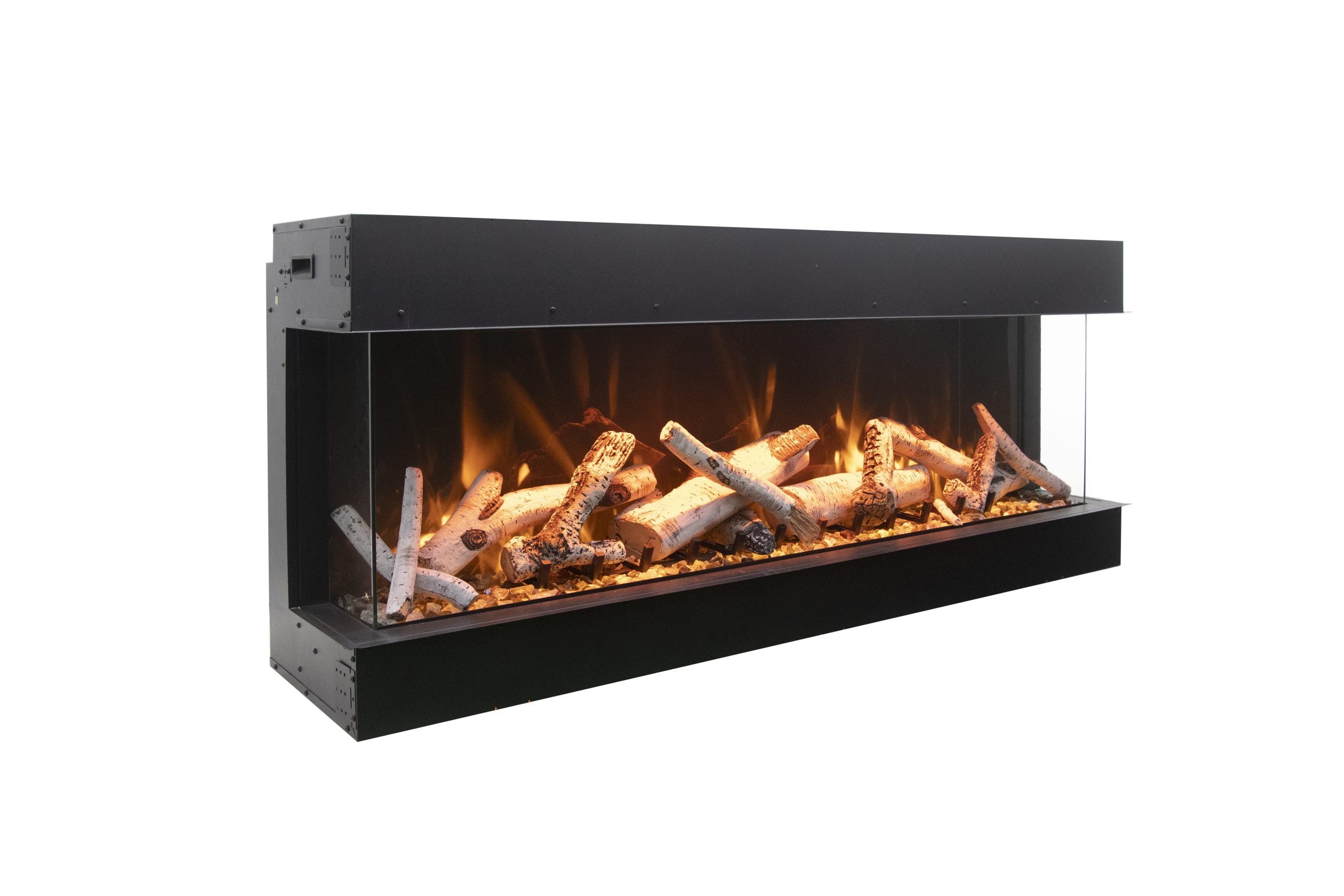 Amantii TRU VIEW XL Deep Smart Built-In Electric Fireplace – 3-Sided Glass Design