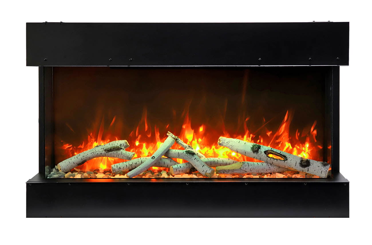 Amantii TRU VIEW SLIM 3-Sided Glass Electric Fireplace