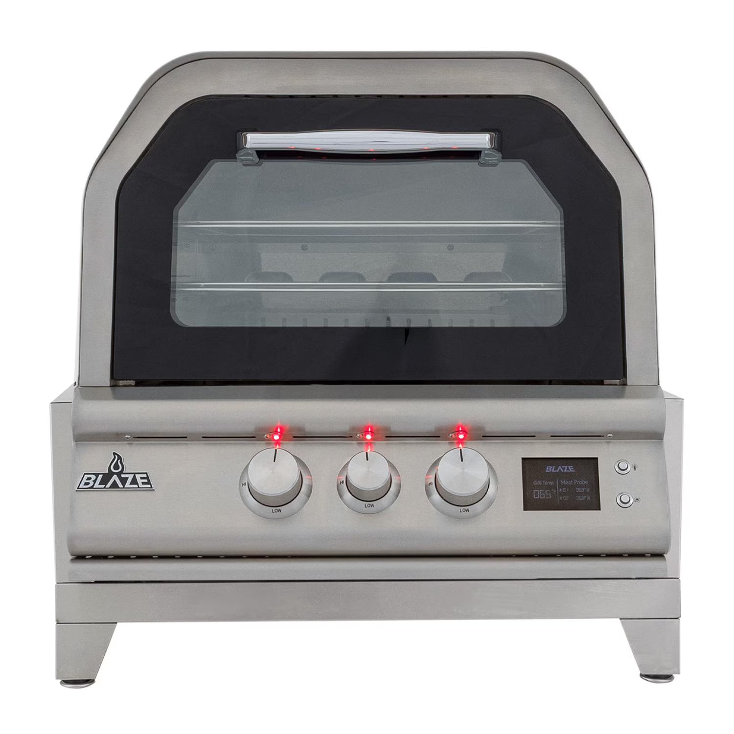Blaze 26-Inch Countertop Propane Outdoor Oven with Bluetooth Probes & Rotisserie