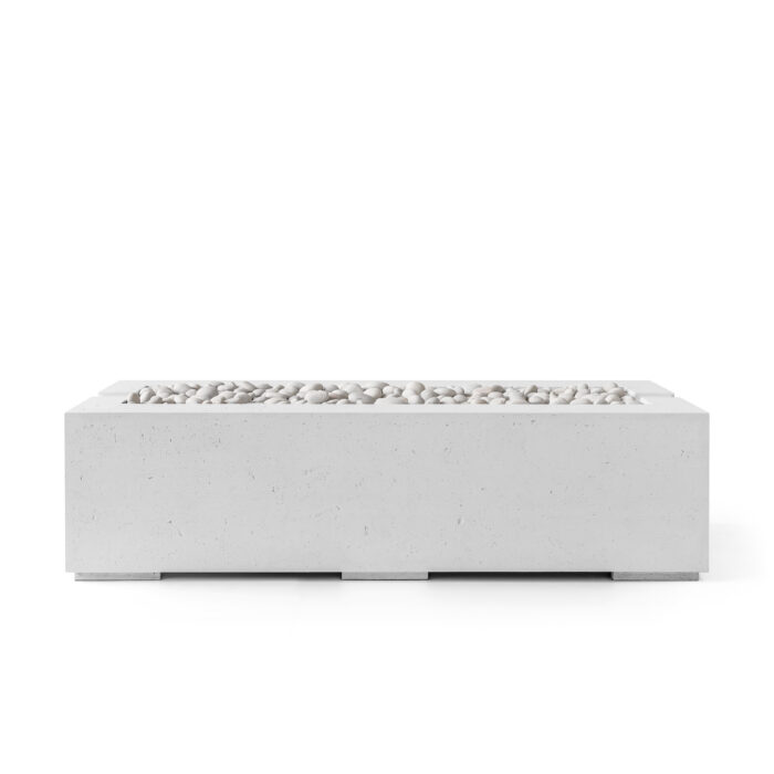 HPC FIRE Avera Lightweight Concrete Fire Pits by Dekko – Modern Gas Fire Pit for Outdoor Living