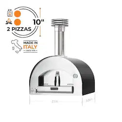Fontana Forni Napoli Hybrid Pizza Oven on Cart – Anthracite