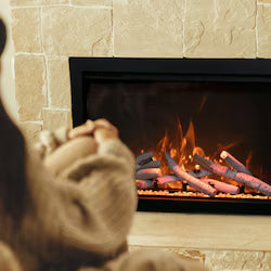 Amantii Traditional Bespoke 48-Inch Built-In Indoor/Outdoor Electric Fireplace Insert (TRD-48-BESPOKE)