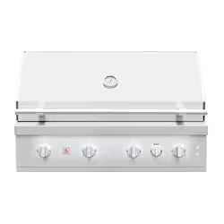 Summerset Quest 42-Inch 3 Burner Built-In Propane Gas Grill with Rear Infrared Burner, Rotisserie Kit & Drop-In Griddle Plate – QST42-LP