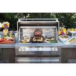 Alfresco ALXE 56-Inch Freestanding Natural Gas All Grill with Sear Zone in Blue Lilac -(ALXE-56BFGC-NG-S4005)