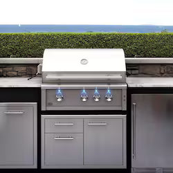XO Pro-Grade 36-Inch 3 Burner Built-In Natural Gas Grill with Rotisserie Burner – XOGRILL36N