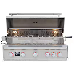 Blaze LTE PRO 40-Inch 5-Burner Built-In Natural Gas Grill with Digital Temperature Display & Rotisserie – BLZ-5LTEPRO-NG