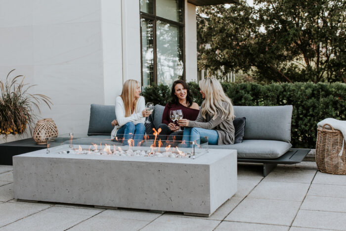 HPC FIRE Sonoma Lightweight Concrete Fire Pits by Dekko – Modern Outdoor Fire Features Built to Last