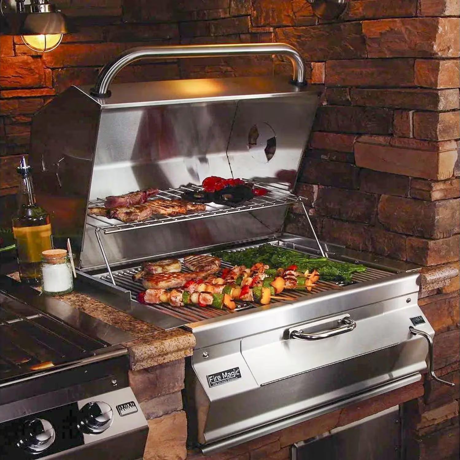 Fire Magic Legacy 30-Inch Built-In Charcoal Smoker Grill (Model: 14-SC01C-A)