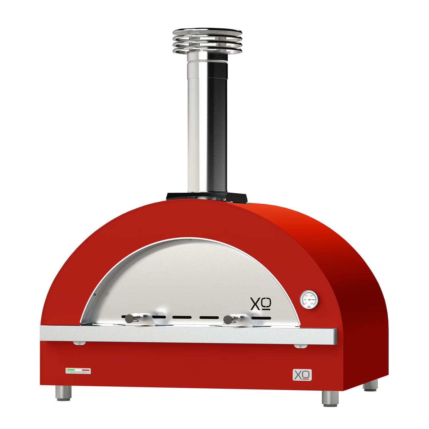 XO PIZZA 4 Built-In / Countertop Wood-Fired Pizza Oven in Red XOPIZZA4WRO New Arrival!