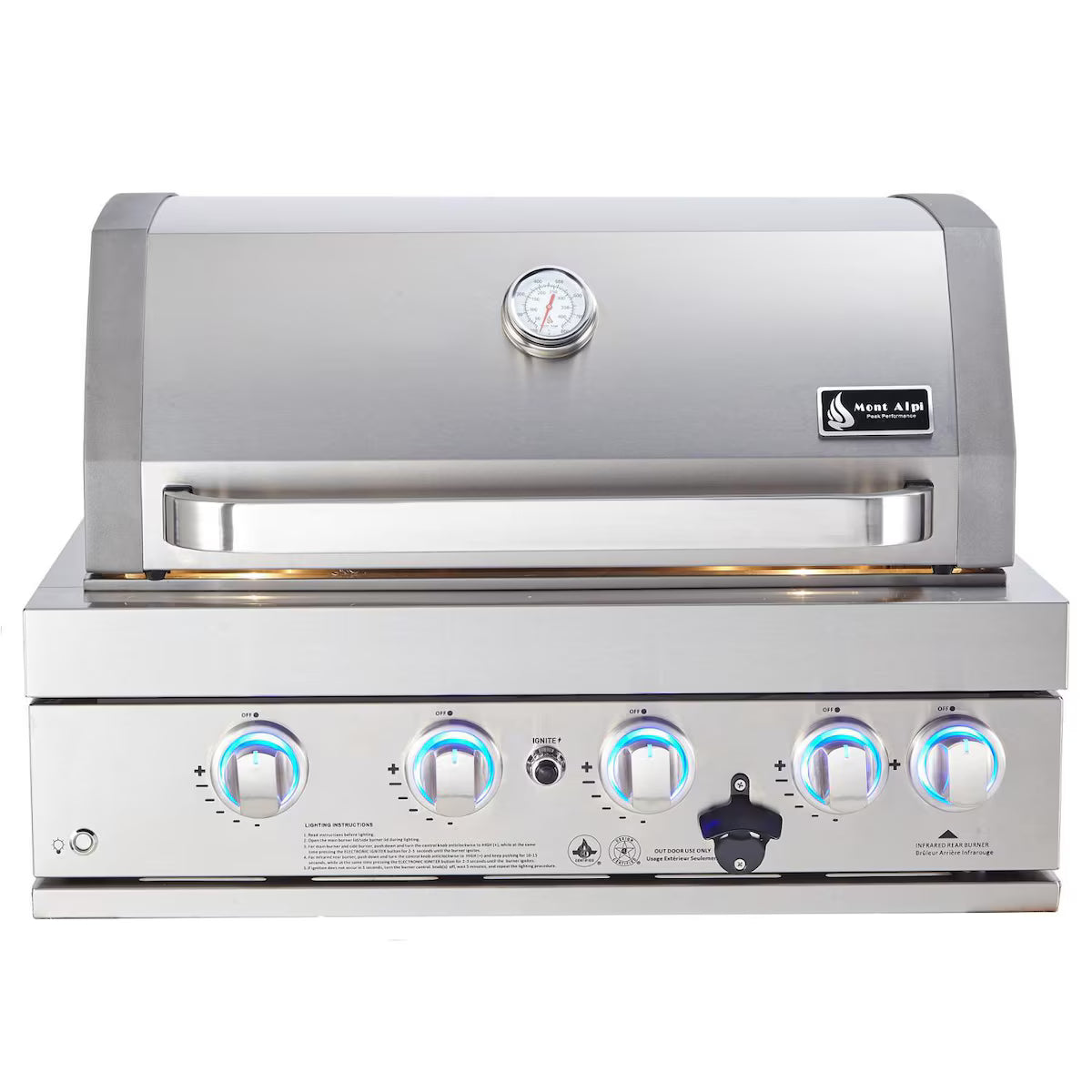 Mont Alpi 400 32-Inch Built-In Natural Gas Grill