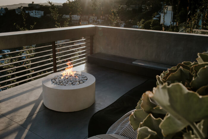 HPC Fire Belmont Lightweight Concrete Fire Pit by Dekko