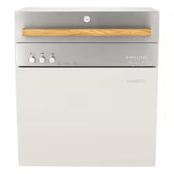 Flammkraft Model D Propane Gas Grill – Ivory White (Model #1029542)