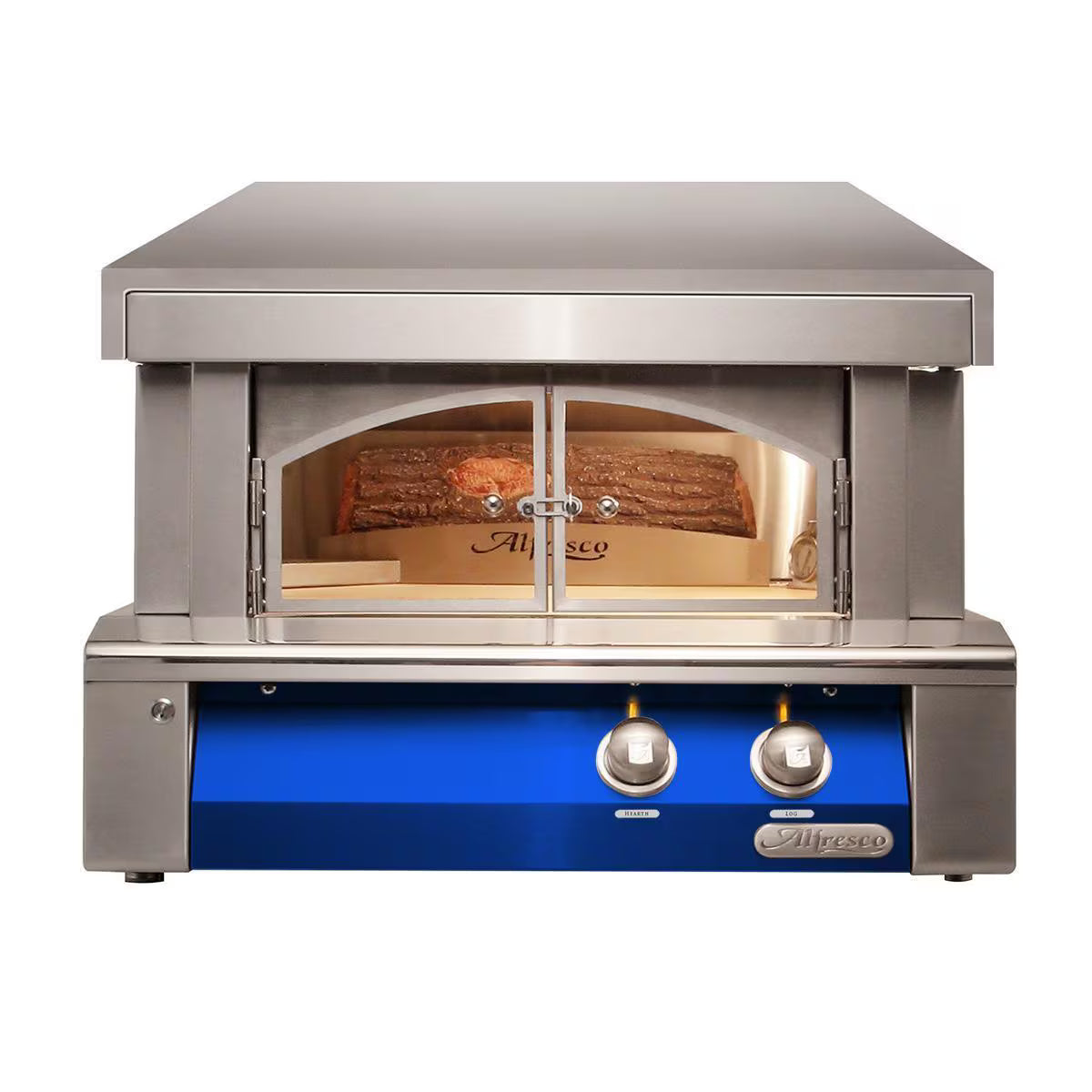 Alfresco 30-Inch Freestanding Countertop Natural Gas Outdoor Pizza Oven Plus – Light Green (AXE-PZA-NG-S6027)