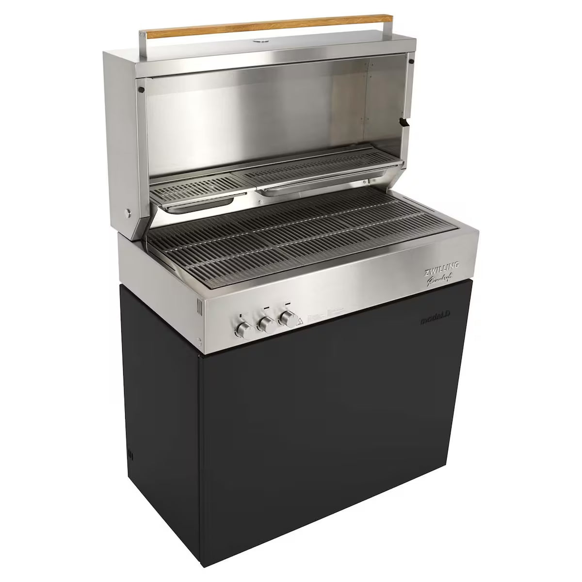 Flammkraft Model D Propane Gas Grill – Ivory White (Model #1029542)