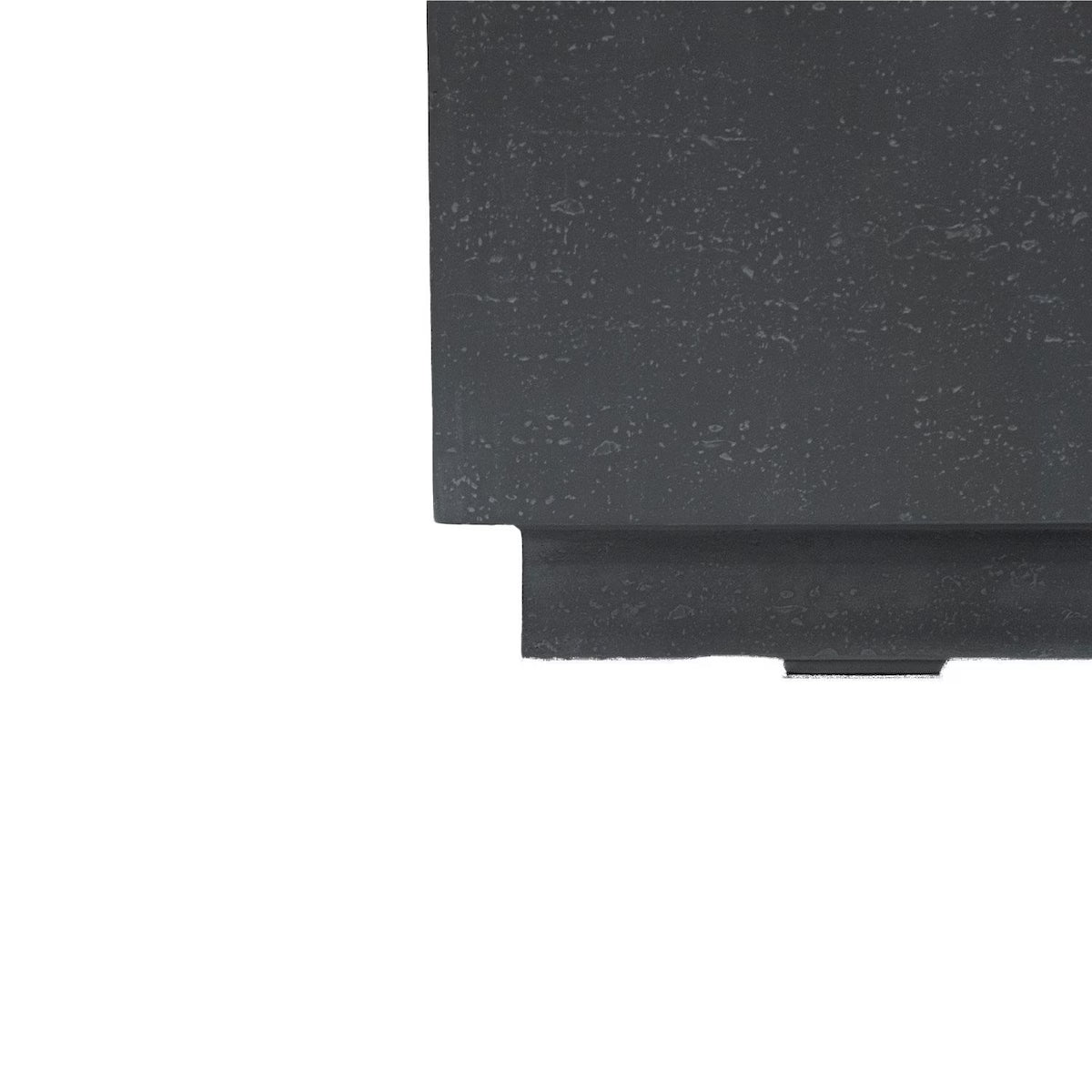 Andes 66-Inch Rectangular Concrete Propane Fire Pit in Dark Gray by Elementi