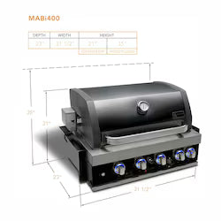 Mont Alpi 400 32-Inch Built-In Natural Gas Grill