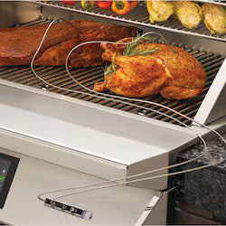 Twin Eagles Wi-Fi Controlled 36-Inch Stainless Steel Pellet Grill & Smoker on Deluxe Cart