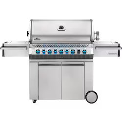 Napoleon Legacy Prestige PRO 665 5-Burner Propane Grill with Rotisserie & Infrared Side Burner (PRO665RSIBPSS-3)