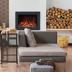 Amantii Traditional Bespoke 48-Inch Built-In Indoor/Outdoor Electric Fireplace Insert (TRD-48-BESPOKE)