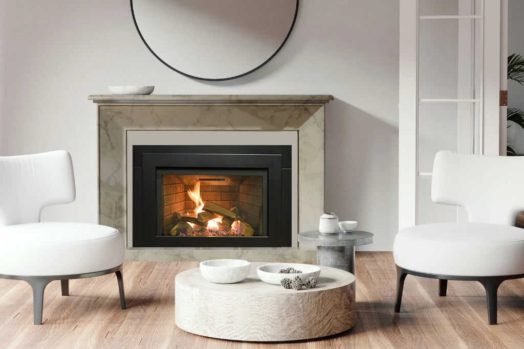 Sierra Flame Abbot 30 Gas Insert – Contemporary Direct Vent Fireplace Insert