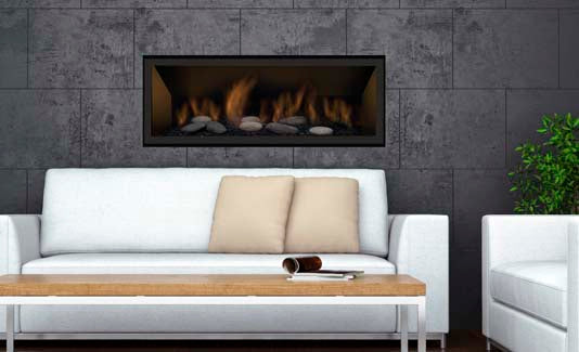 Sierra Flame Lamego 45-Inch Zero Clearance Contemporary Gas Fireplace with Electronic Ignition