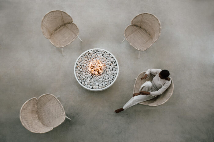 HPC FIRE Serenade Lightweight Concrete Fire Pit by Dekko – Modern Outdoor Elegance Meets Lasting Performance