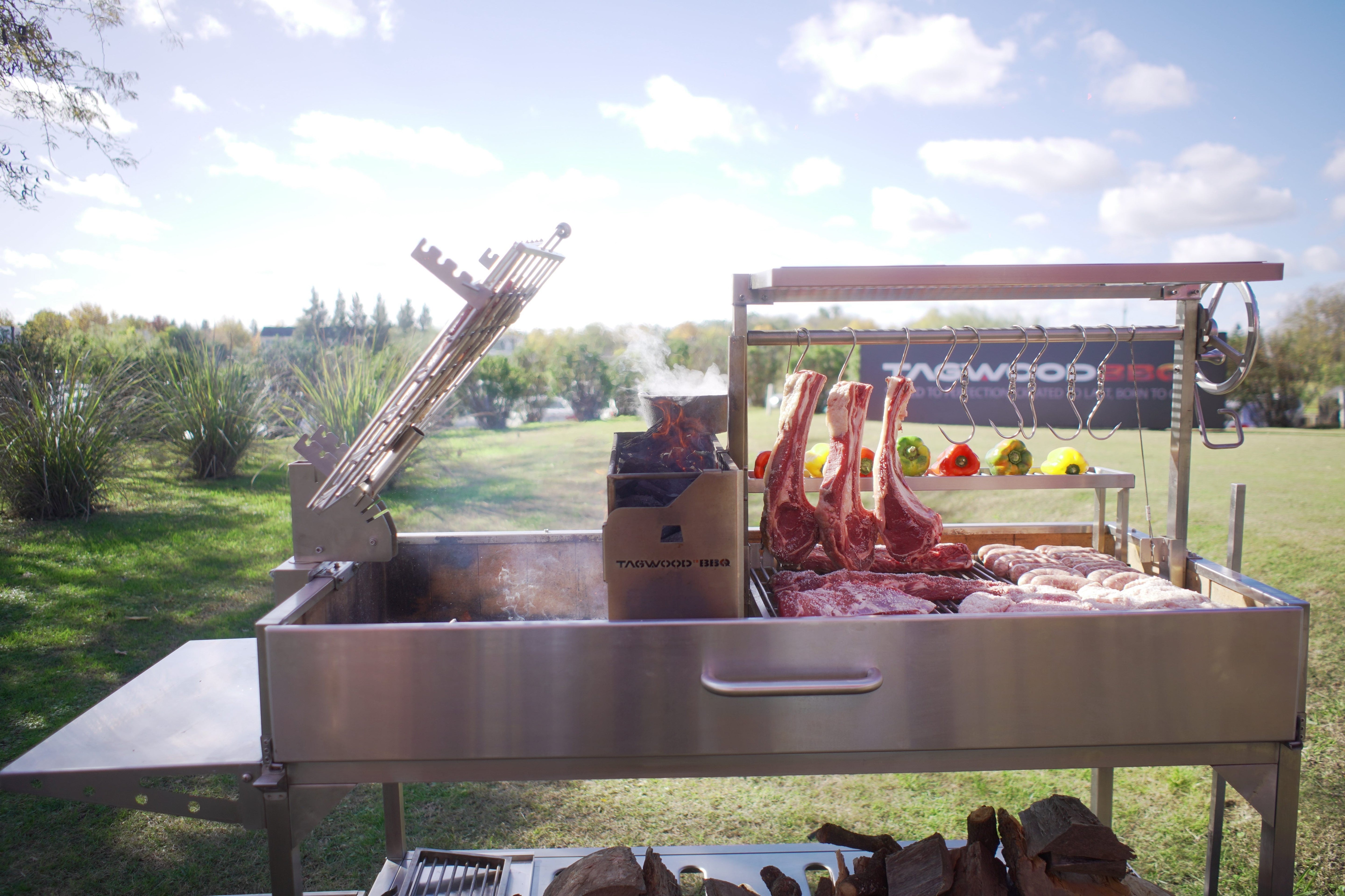 Tagwood Premium XL Stainless Steel Charcoal Grill – BBQ26SS (2,600 Sq. In.)