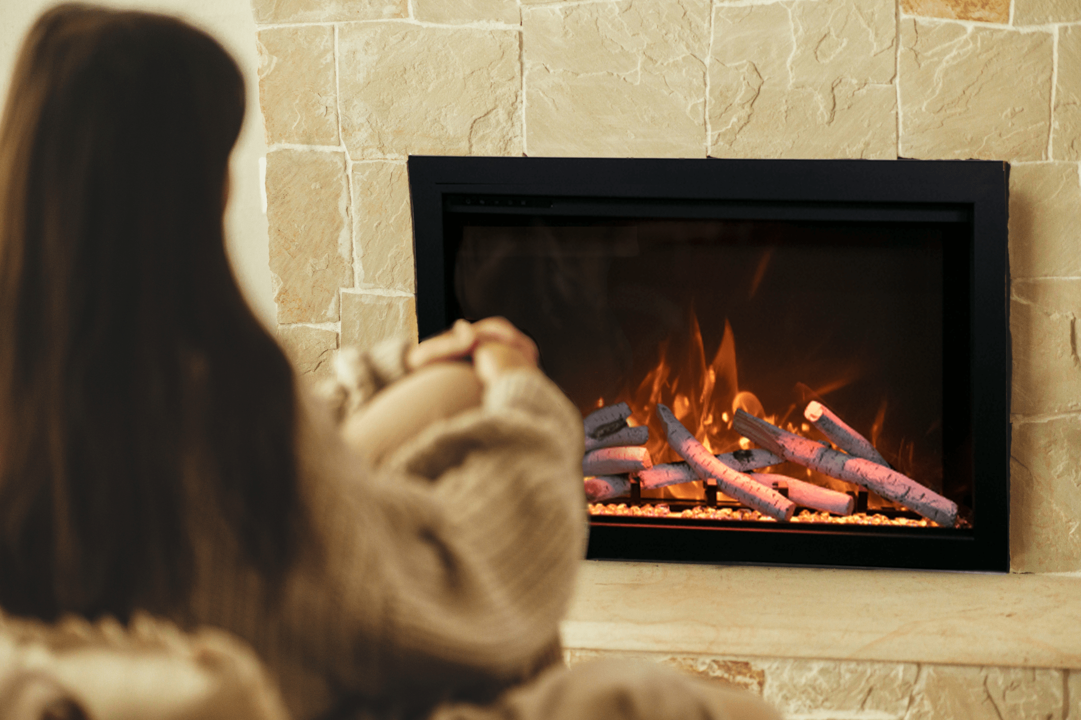 Amantii Traditional Bespoke Indoor / Outdoor Electric Fireplace Insert