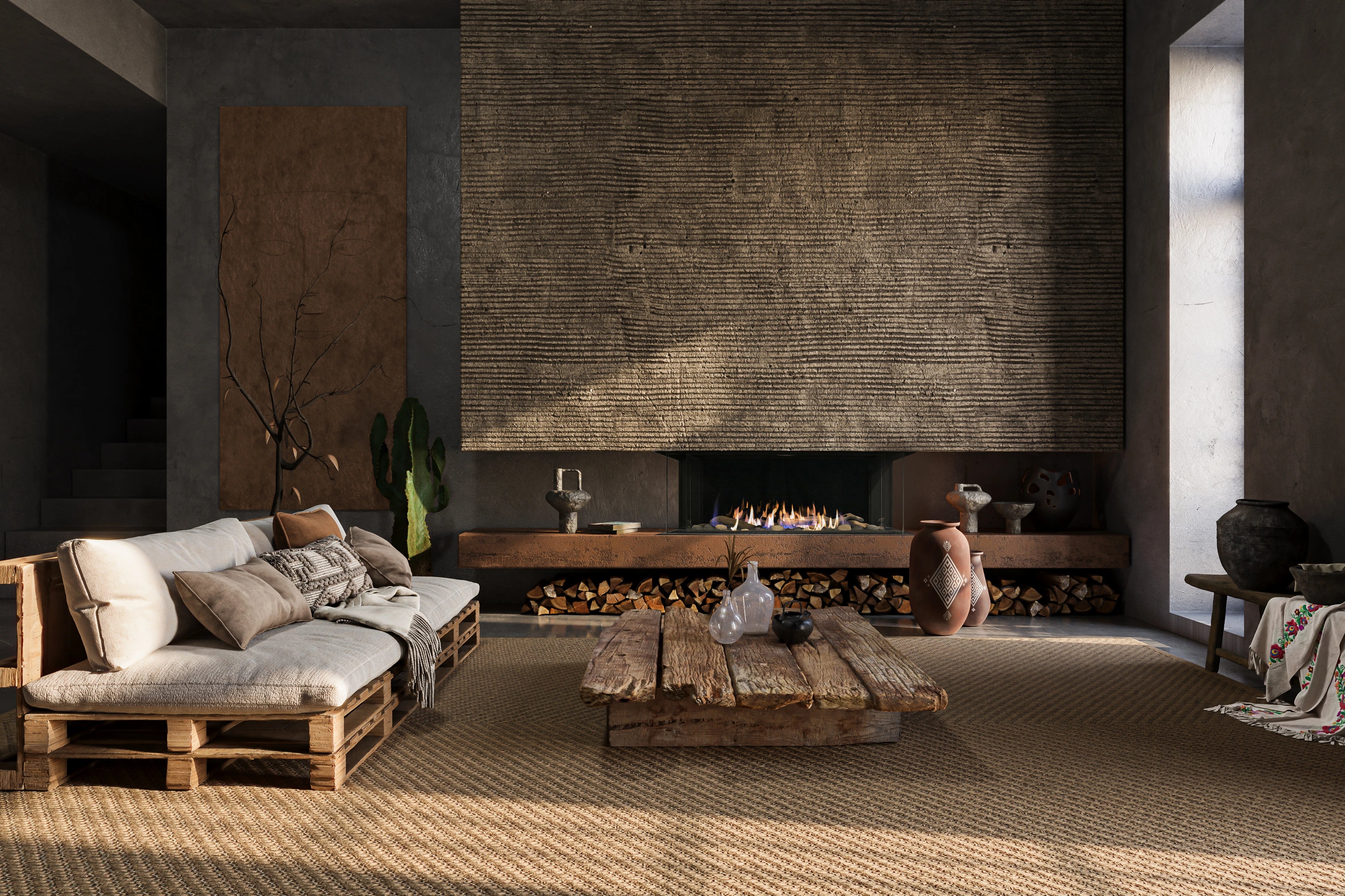 Sierra Flame Toscana – 3 Sided Peninsula Gas Fireplace