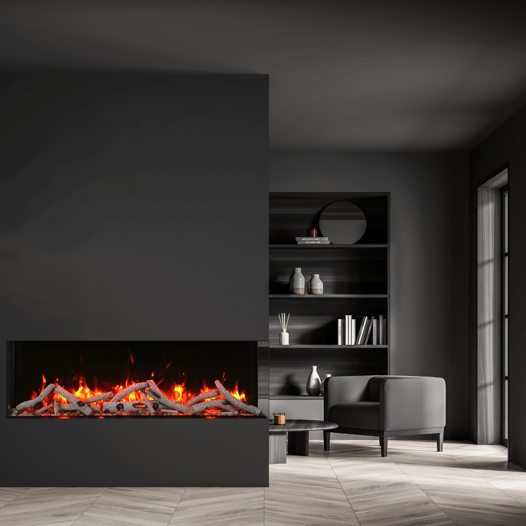 Amantii TRU VIEW SLIM 3-Sided Glass Electric Fireplace