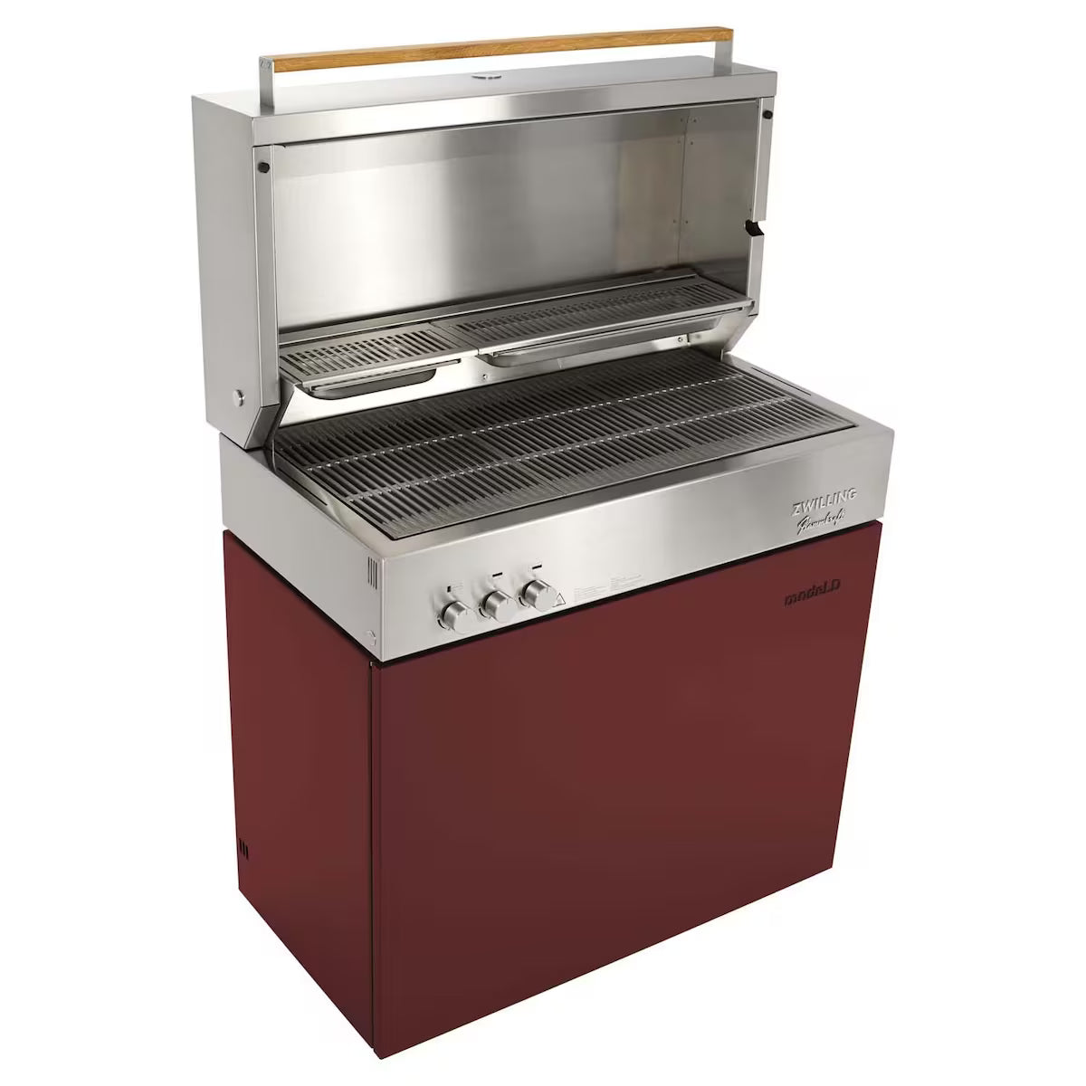 Flammkraft Model D Propane Gas Grill – Ivory White (Model #1029542)